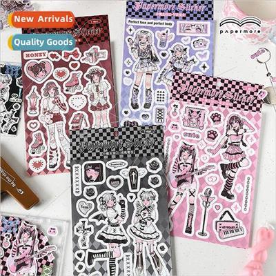 Stickers ltle wch sweetheart cute girl daily diy handbook de