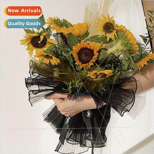 Wave Yarn Flower Wrapping Paper Material Yarn Bouquet Pleate