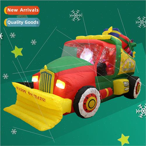 New Inflatable Santa Claus Christmas Snowplow ghted Air Mode