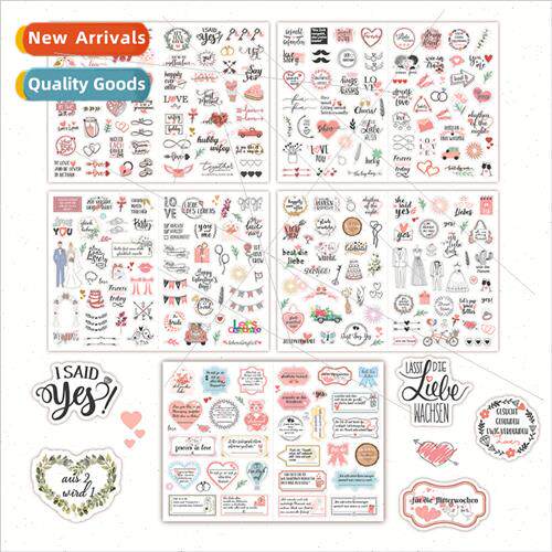 German Wedding Stickers 266 Glter Planning Stickers Blessing