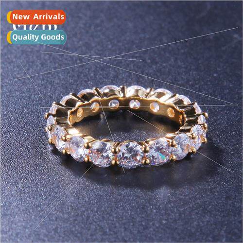Pop Hip Hop ngle Row Double Row Triple Row Zirconia Ring Men