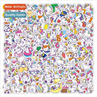 Unicorn Stickers 100 Cute Cartoon Doodle ggage Water Cup Rai