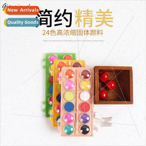 Solid Watercolor Paints Portable Children Set Powder Paint H