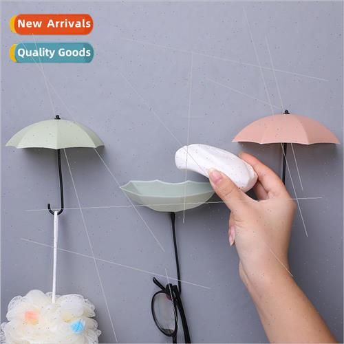 Creative decorative adhesive hooks nail-free -marking umbrel