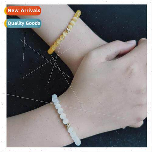 Natural crystal niche cat eye stone bracelet female Mori stu
