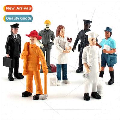 Police firefighters construction workers mailman figure mode