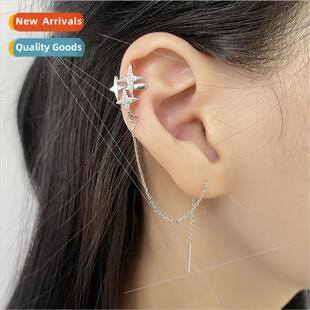 Zirconia star chain earwires ins creative four corners star