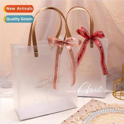 pp transparent tote bag Bridesmaid gift bag ins plastic birt