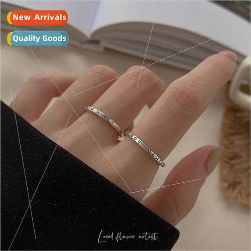 Korea Greek Couple Female BFF Ring che Vegan Ring Vintage Op
