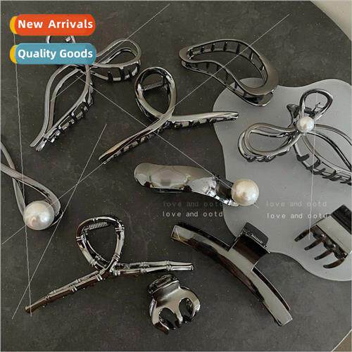 Sex che Gun Black Metal Grab Clip Back Head Large Shark Clip
