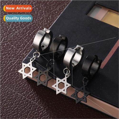 Hexagonal earrings earrings earrings alloy earrings ear buck