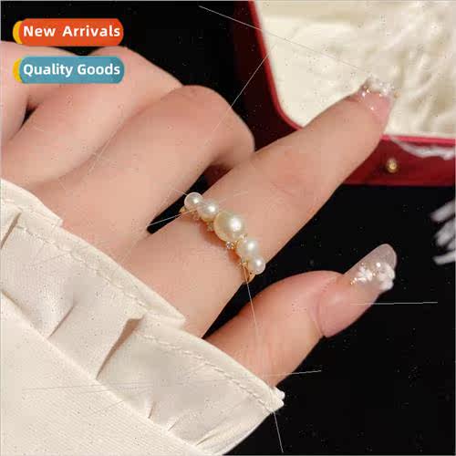 Korea fashion simple open ring female ins sweet adjustable i