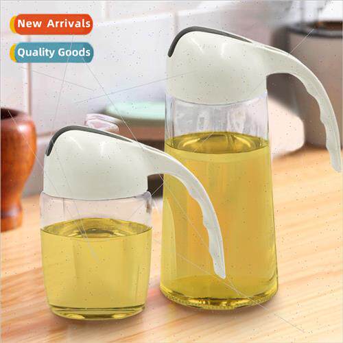 Automatic opening closing oil pot glass oil pot household au