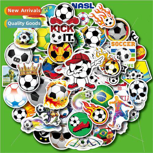 Soccer stickers 100 waterproAmerican children ball Brazil sk
