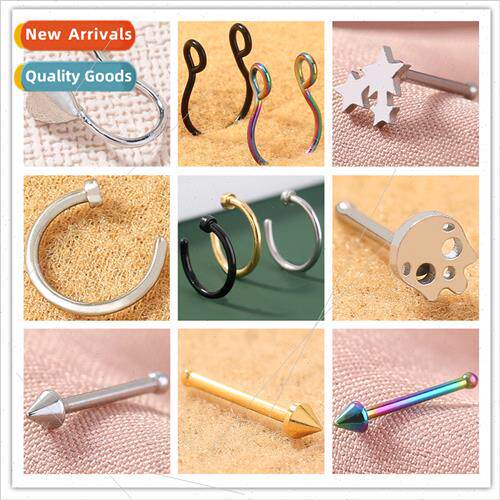 Europe summer accessories hipster nose studs women body pier