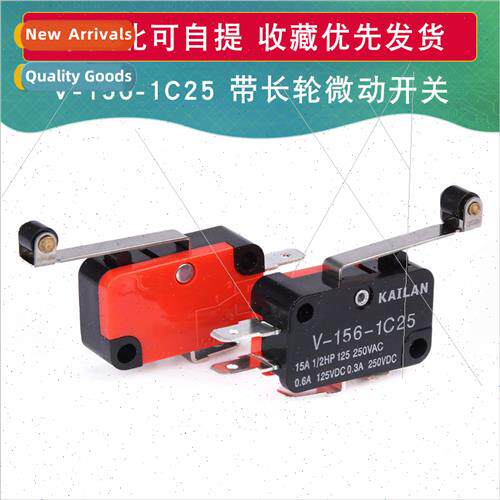 Miniature Travel m Microswch V-156-1C25 wh Long Wheel m Swch