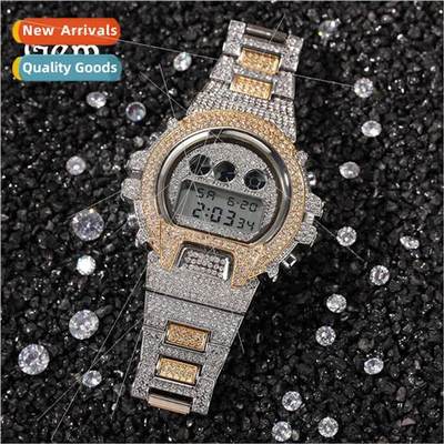 Hip Hop Watch Full Diamond Electronic Time Display Fashion H