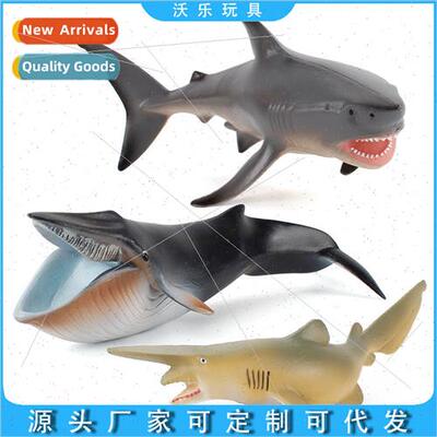 creative oceanarium shark whale model puzzle cognive ornamen