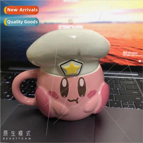 Kirby Star Kirby Cup Chef Hat Mug ceramic mug cartoon cup wh