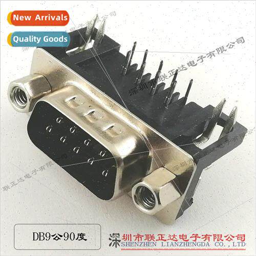 Half gold DB9 male DB9 female socket serial port parallel po
