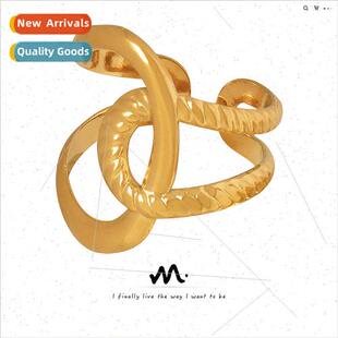 Wrap Irregular Jewelry 2023 New Tanium Steel Electroplated G