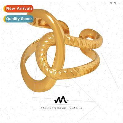 Wrap Irregular Jewelry 2023 New Tanium Steel Electroplated G
