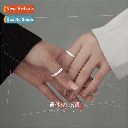 Reverse Scale Couple Ring S925 lver Men Women Open Pair Ring