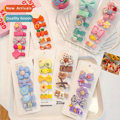 Children hair bear bow flower hair clips hairpin baby cute c
