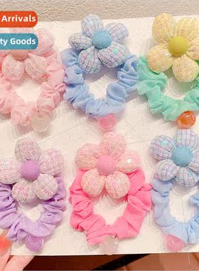 Children flower hair bfemale tie head small intestine hair r