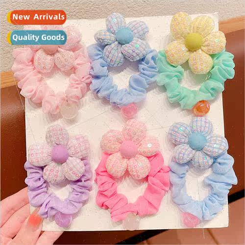 Children flower hair bfemale tie head small intestine hair r