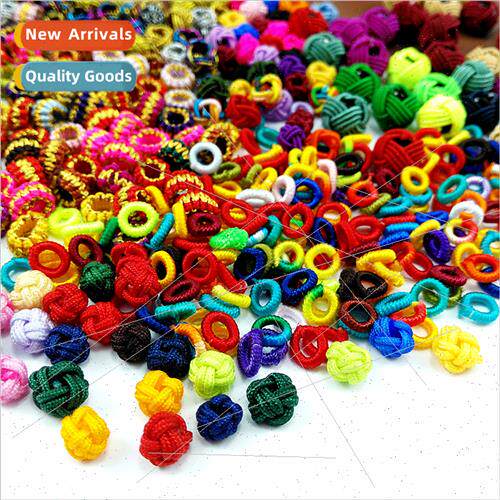 Pine适用Apple Button Coil Mixed Colorful Handmade Knitting W