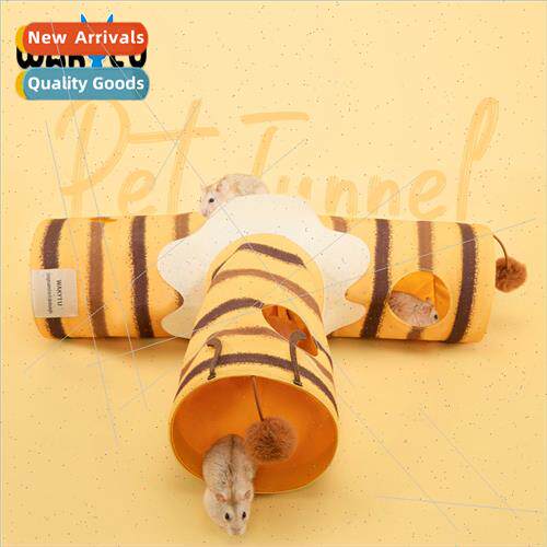 UK small pets tunnel nest hamster toys dodge house chinchill