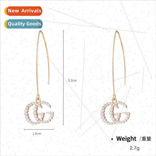 2023 S925 silver pin alloy oil drop glass bead earrings Euro