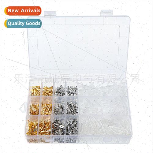 900pcs Cold Pressed Terminals Bare Insert Reed Inserts Gold