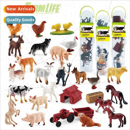 Poultry Animal World Famous Horses Set Farm Cubs Farmer Scen