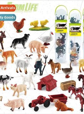 Poultry Animal World Famous Horses Set Farm Cubs Farmer Scen