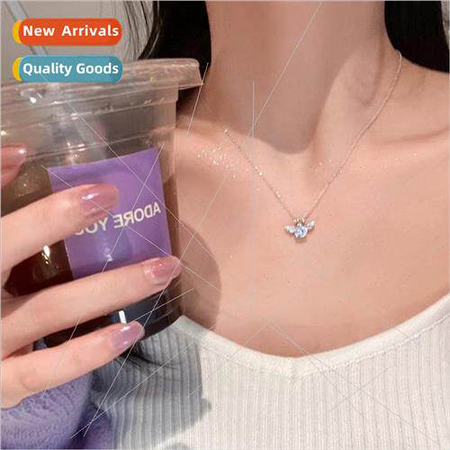 Lost heartbeat angel heart necklace female ins tide niche cr