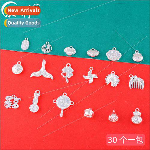 lver-plated blessed lotus pendant accessories diy handmade b