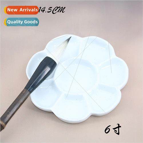 x-inch gdezhen ceramic palette art supplies paint plate goua