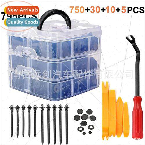 795pcs Boxed Car Clips 16 zes Plastic Fastener K Fender Moun
