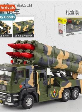 Boxed 1:50 simulation alloy missile car rocket launcher ligh