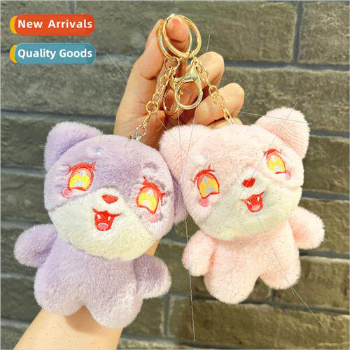 Moe ltle beaver mini doll schoolbag pendant plush toy keycha