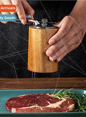 HCrank Pepper Grinder Kchen Manual Solid Wood Pepper Black P