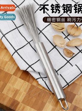 304 pot brush household easy to clean does not hide dirt lon