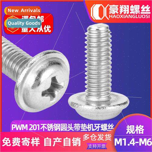 201 stainless steel round head screws wh washers machine tee