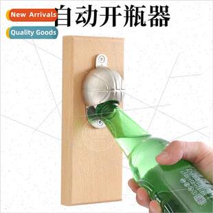 Wooden Plate Magnetic Refrigerator Beer Open Basketball Foot