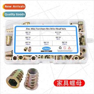 120pcs boxed M4-M10 furnure color zinc plating inside outsid
