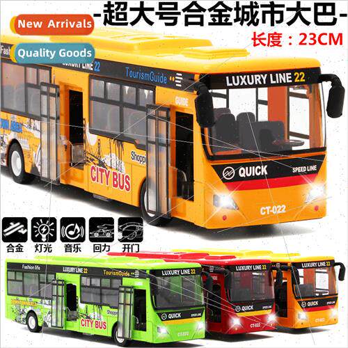 Boxed  Large Alloy Cy Tour Bus ghts & Music 2 Door Openers