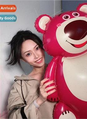 Lotso Strawberry Bear Cartoon Aluminum Foil Balloon Automati