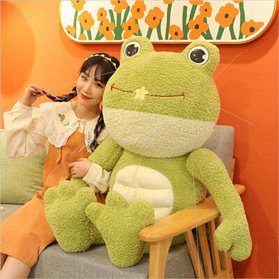 Cute abs quirky frog doll plush toy fness frog doll event gi